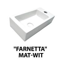 Best Design Fontein Farnetta Kraangat Rechts 37x18x9cm Mat-Wit