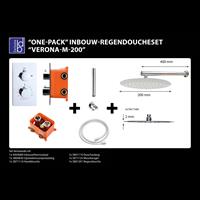 Best Design One-Pack Inbouw-Regendoucheset Verona-M-200