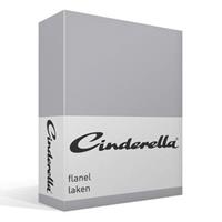 Cinderella laken flanel - lichtgrijs - 160x270 cm