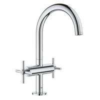 Grohe Atrio wastafelkraan L-size met kruisgrepen, chroom