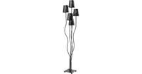 Kare Design Vloerlamp Flexible Cinque - 5-lichts - Zwart