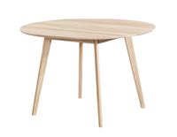 Nordiq Yumi dining table - Ronde eettafel - Hout - Whitewash - Ø115 x H74 cm