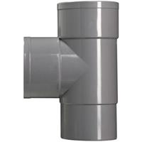Martens PVC T-stuk 90° grijs mof/verjongd 70x70 mm