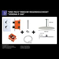 Best Design One-Pack Inbouw-Regendoucheset Verona-P-300