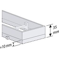 Easydrain Easy Drain Compact verhoogd Modulo TAF frame t.b.v. graniet/marmer l=600mm