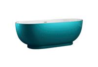 Best Design Vrijstaand Bad Color-Turquoise 179x81x61cm