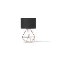 beliani Moderne Tischleuchte Netzform schwarz/kupfer geometrisch rund Maroni - Schwarz