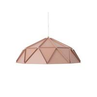 Beliani - Hängeleuchte Rosa Metall halbrunder Schirm mit Dreieck-Design Industrie Design - Rosa