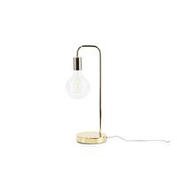 beliani Tischlampe im industriellen Stil Lampenschirm als Glühbirne gold Savena - Gold