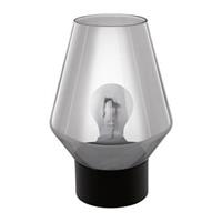 EGLO tafellamp Verelli - zwart/rookglas