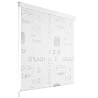 vidaXL Duschrollo 160 x 240 cm Splash-Design Grau