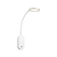 Leeslamp wit 'Mason' Nordlux LED verstelbaar met schakelaar USB en dimmer