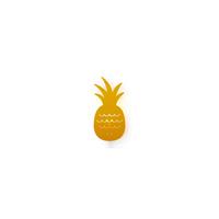 Roommate wandlamp Pineapple geel junior 33 x 17 cm