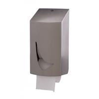 Toiletpapierdispenser , 2rolshouder (dop), RVS anti-fingerprint coating