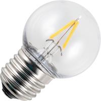 SPL polycarbonaat kogellamp LED filament 1,5W (vervangt 14W) grote fitting E27