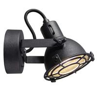 Brilliant wandlamp Jesper - zwart