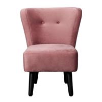 Leen Bakker Fauteuil Halmstad - stof - roze