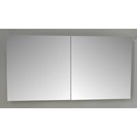 sanicare Spiegelkast Qlassics 120 cm. 2 dubbelzijdige spiegeldeuren hoogglans wit