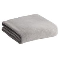 Fleece deken/plaid grijs 120 x 150 cm Grijs