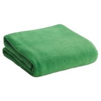 Fleece deken/plaid groen 120 x 150 cm Groen