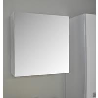 sanicare Spiegelkast Qlassics 60 cm. 1 dubbelzijdige spiegeldeur hoogglans wit