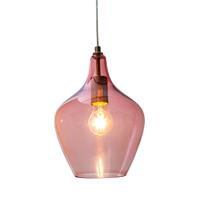 Nino Leuchten Hanglamp Paso van glas, 1-lamp, rosé