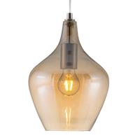 Nino Leuchten Hanglamp Paso van glas, 1-lamp, amber