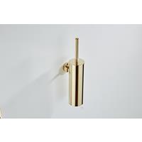 saniclear Dorado toiletborstel met wandhouder goud