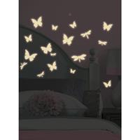 RoomMates muurstickers Butterfly & Dragonfly Glow In The Dark 80 stuks