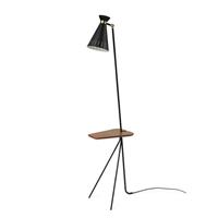 Warm Nordic Cone Stehlampe mit Tisch Schwarz Noir