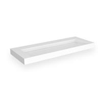 Ssidesign Stretto Solid Surface Wastafel 120x45.5cm