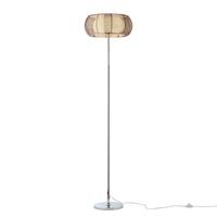 BRILLIANT Lampe Relax Standleuchte 2flg bronze/chrom   2x A60, E27, 30W, g.f. Normallampen n. ent.   Mit Fußschalter   Für LED-Leuchtmittel geeignet