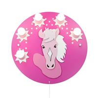 Elobra Deckenleuchte Pony in Rosa-Pink, fünfflammig