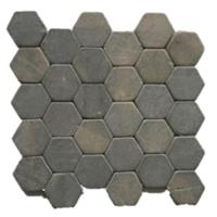 Terred'azur Terra d'Azur Silva Grey hexagonaal natuursteen mozaiek 30x30