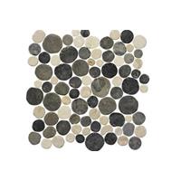 Terred'azur Terre d'Azur Coins mix Biancone - Silva Grey mozaïek 30x30