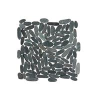 Terred'azur Black sumatra sliced kiezel mozaiek 30x30