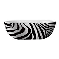 Vrijstaande Bad Best Design 180x86 cm Zebra Acryl Bicolor Zwart Wit 