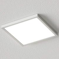 Lampenwelt.com Vierkante LED plafondlamp Solvie, zilver
