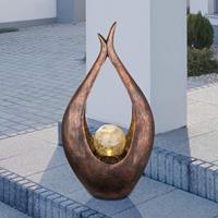 GLOBO Solarleuchte Kunstwerk Außenleuchte Gartenleuchte 33468 bronze-"61254055"