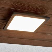 Lampenwelt.com LED buitenplafondlamp Mabella in donkergrijs