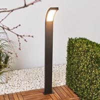 Lucande Juvia - LED-Wegelampe aus grafitgrauem Aluminium