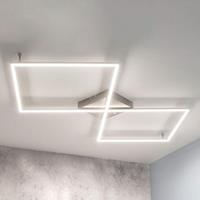Lampenwelt.com Rechte LED plafondlamp Romee m. afstandsbediening