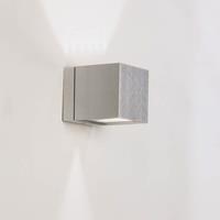 Milan Wandlamp Dau in kubusvorm up-down, aluminium
