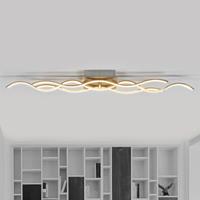 Lampenwelt.com LED plafondlamp Safia met drie lampjes in golfvorm