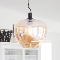 CentralLight Hanglamp glas amber By Rydens 'Bellisimo' E27 fitting modern 280mm