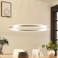 Lampenwelt.com LED hanglamp Lyani in chroom, dimbaar, 80 cm