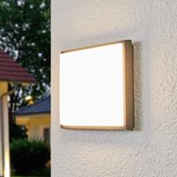 Lucande Amra LED-Außendeckenleuchte, eckig 17,5 cm
