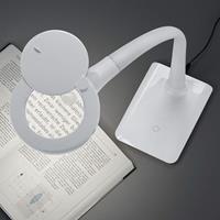 Trio Lighting Met voet - LED vergrootglaslamp Lupo in wit