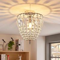 Lampenwelt.com Glinsterende glazen plafondlamp Lionello