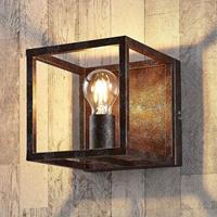 Lindby Roestkleurige wandlamp Emin van metaal
